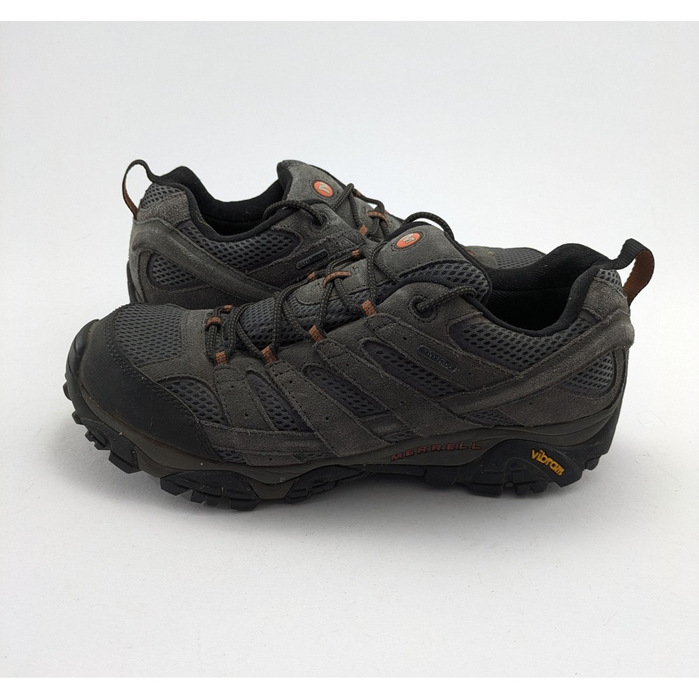 Mens Merrell Moab 2 Beluga Grey Vibram Waterproof Hiking Shoes J06029 Size 12